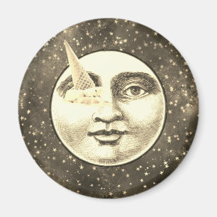  man in Moon Full Face Ice Cream Cone Eye Magneet