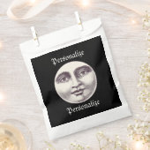  man in Moon Full Moon Face Black White Bedankzakje (Geknipt)