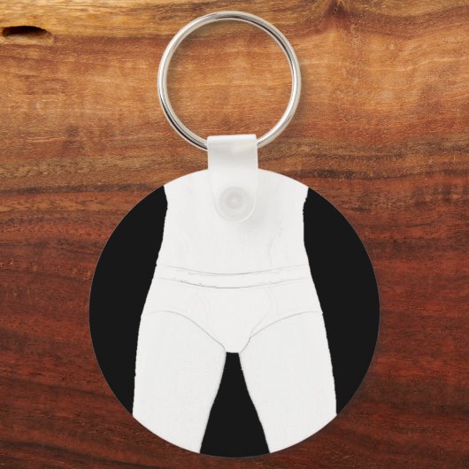 Man in ondergoed Sleutelhanger (Voorkant)