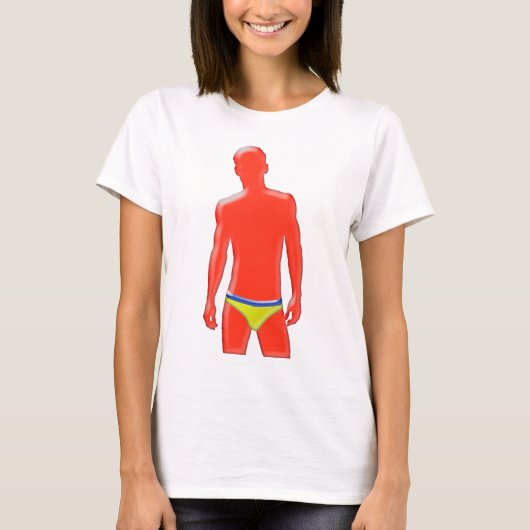 Man in Ondergoed T-shirt (Voorkant)