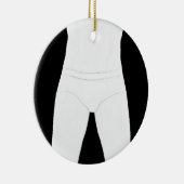 Man in onderkleding keramisch ornament (Rechts)