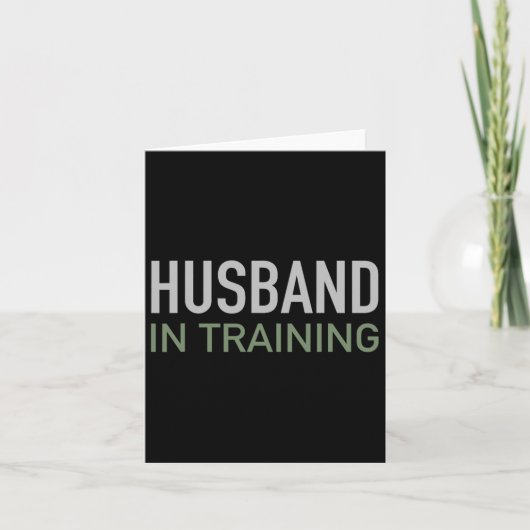 Man in opleiding Funny Groom Gift Verloving St Kaart (Voorkant)