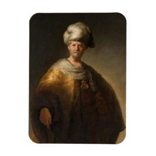 Man in Oriental Costume, door Rembrandt van Rijn Magneet