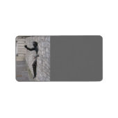Man in Parijs Adres Label (Voorkant)
