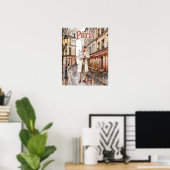 Man in Parijs Poster (Thuiskantoor)