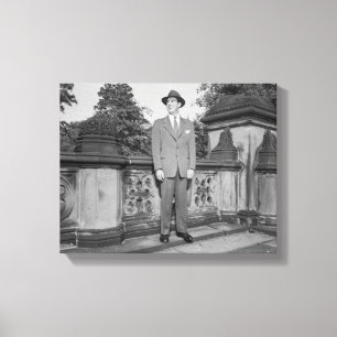 Man in Pet Canvas Afdruk