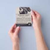 Man in Pet, Modellenbureau, Modelagent Adverteren Flyer (Hand)