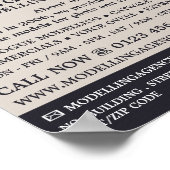 Man in Pet, Modellenbureau, Modelagent Adverteren Poster (Hoek)