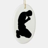MAN IN PRAYER KERAMISCH ORNAMENT (Rechts)