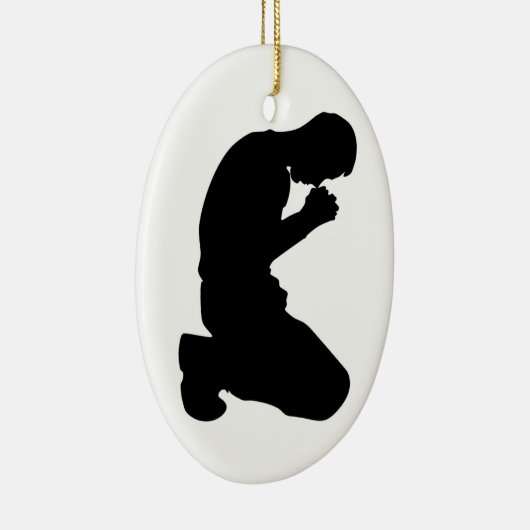 MAN IN PRAYER KERAMISCH ORNAMENT (Rechts)