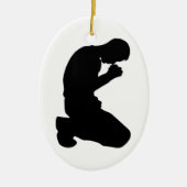 MAN IN PRAYER KERAMISCH ORNAMENT (Voorkant)