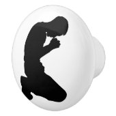 MAN IN PRAYER KERAMISCHE KNOP (Rechts)
