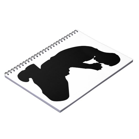 MAN IN PRAYER NOTITIEBOEK (Linkerzijde)