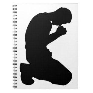MAN IN PRAYER NOTITIEBOEK