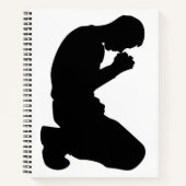 MAN IN PRAYER NOTITIEBOEK (Voorkant)