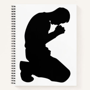 MAN IN PRAYER NOTITIEBOEK