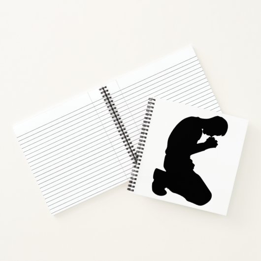 MAN IN PRAYER NOTITIEBOEK (Binnen)