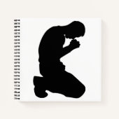 MAN IN PRAYER NOTITIEBOEK (Voorkant)
