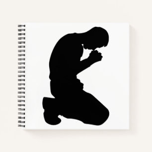 MAN IN PRAYER NOTITIEBOEK