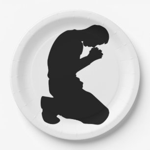 MAN IN PRAYER PAPIEREN BORDJE