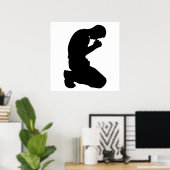 MAN IN PRAYER POSTER (Thuiskantoor)