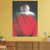 Man in rode munt canvas afdruk (Insitu (Woonkamer))