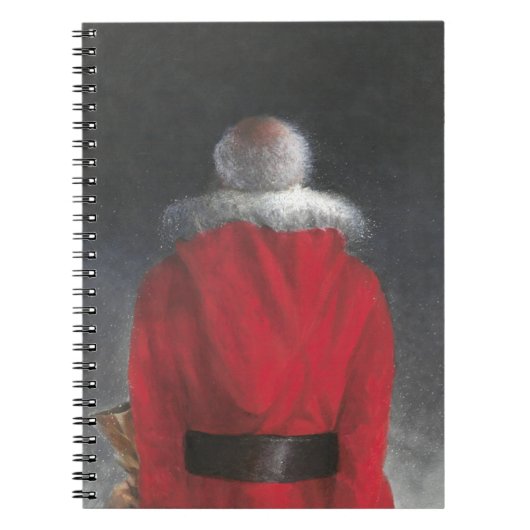 Man in rode munt notitieboek (Voorkant)