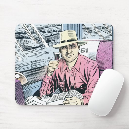 Man in Seat 61 mousemat Muismat (Met muis)