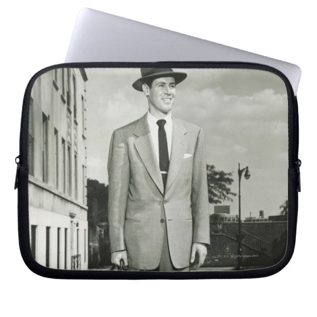 Man in Suit Laptop Sleeve (Voorkant)