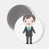 Man in Suit Magneet (Voorkant / Achterkant)