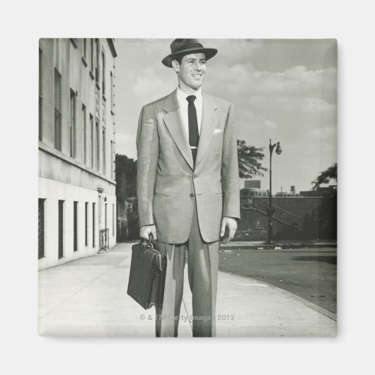 Man in Suit Magneet (Voorkant)
