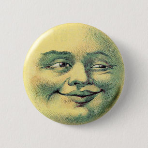 Man-in-the-Moon Ronde Button 5,7 Cm