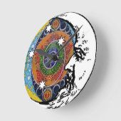 Man in the Moon wall clock Ronde Klok (Hoek)