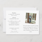 Man in the Woods Celebration of LIfe Kaart (Voorkant)