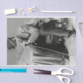 Man in toppapier voor hiaten Tissuepapier (Craft)