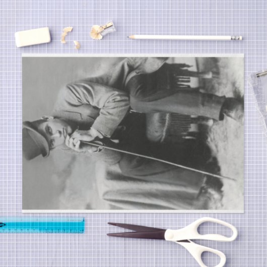 Man in toppapier voor hiaten Tissuepapier (Craft)