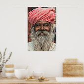 MAN IN TURBAN POSTER (Keuken)