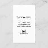 Man in zonnebrillen Hair Stylist Barber Barbershop Visitekaartje (Achterkant)