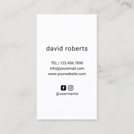 Man in zonnebrillen Hair Stylist Barber Barbershop Visitekaartje (Achterkant)