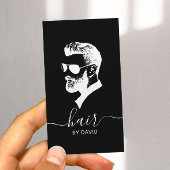 Man in zonnebrillen Hair Stylist Barber Barbershop Visitekaartje