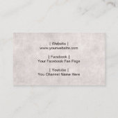 Man in zonnebrillen Retro Typografie Professional Visitekaartje (Achterkant)