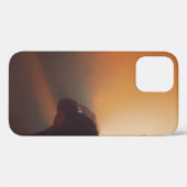 MAN IN ZWARTE JACKET MET ZWART PET Case-Mate iPhone CASE (Achterkant (horizontaal))