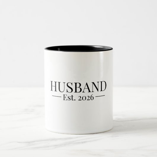 Man ingesteld 2026 tweekleurige koffiemok (Center)