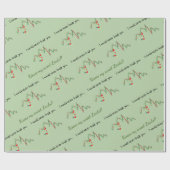 man inpakpapier, bewerkbare verjaardag cadeaupapier (Vlak)