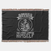 Man is Fit To Command Deken (Voorkant)