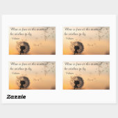 Man is Free Voltaire Quote Rechthoekige Sticker (Vel)