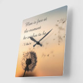 Man is Free Voltaire Quote Vierkante Klok (Hoek)