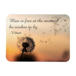 Man is gratis Voltaire Quote Magneet