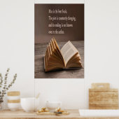 Man is het beste poster voor boeken (Keuken)