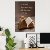 Man is het beste poster voor boeken (Thuiskantoor)